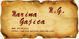 Marina Gajica vizit kartica
